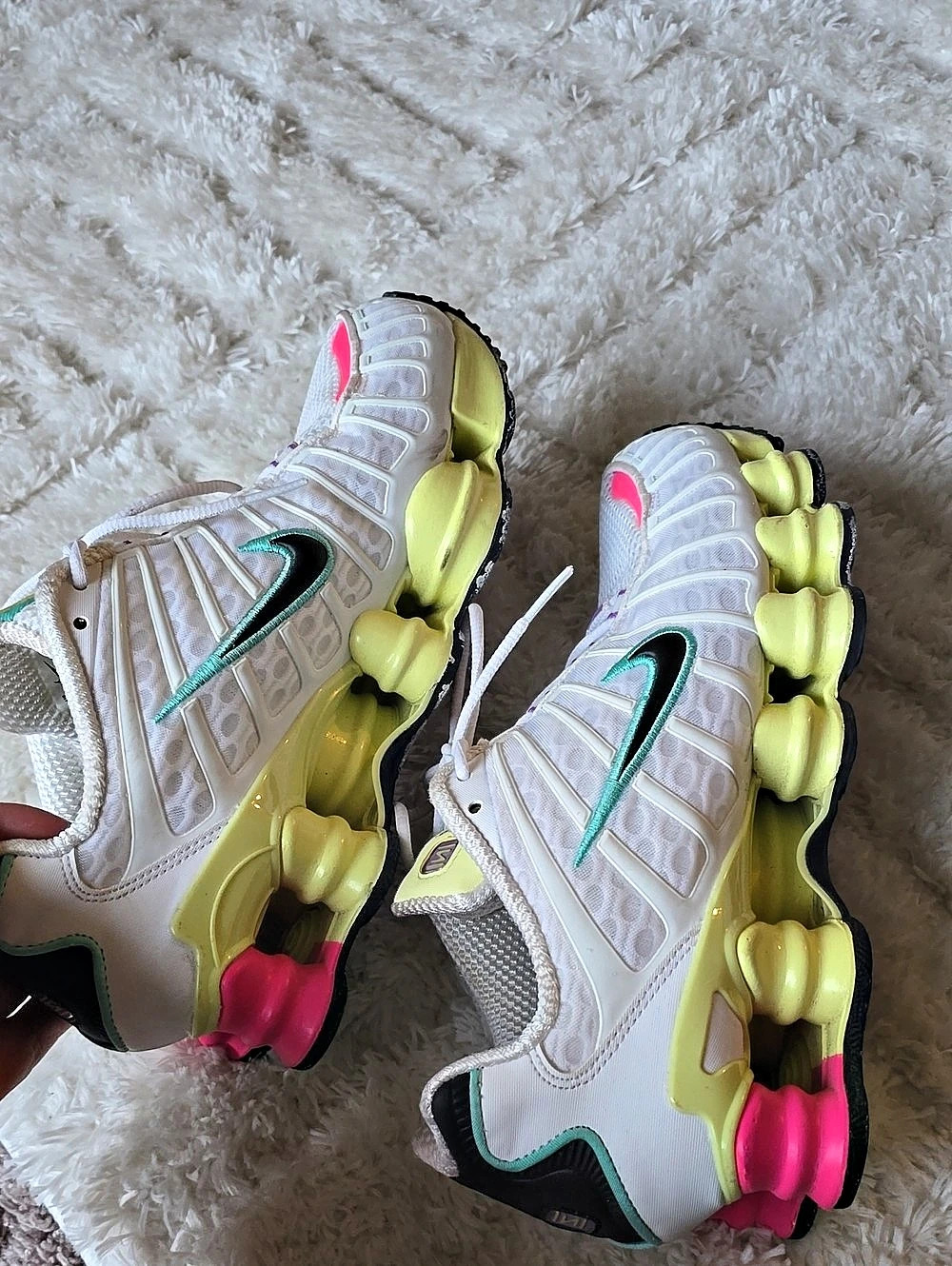 Nike Shox TL Sneakers White & Pink US 8
